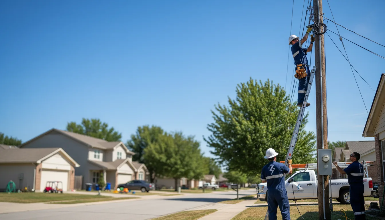 Residential electrician providing installation services in La Moille, IL